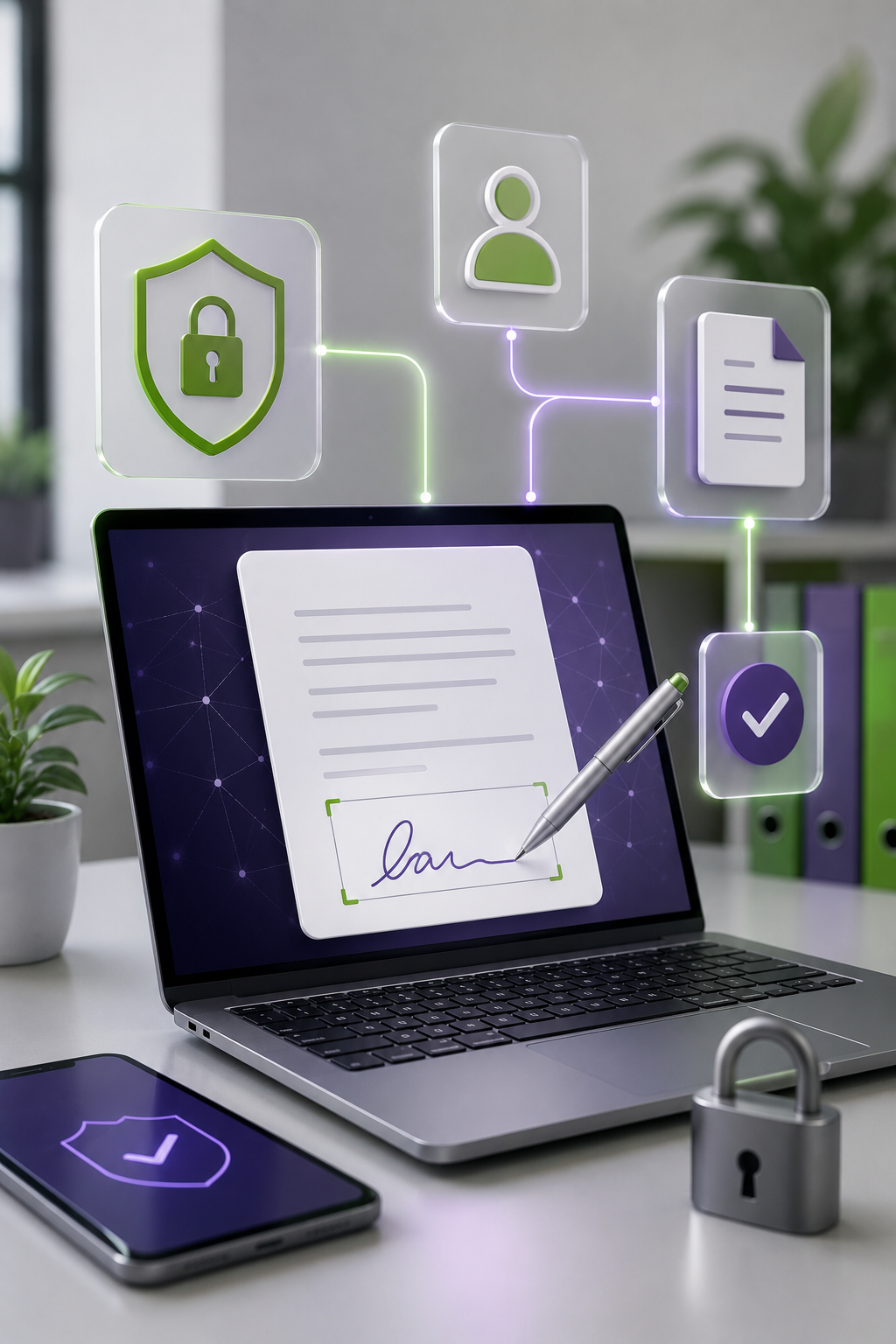 Electronic document signing using the ELDAx eKRAKEN platform
